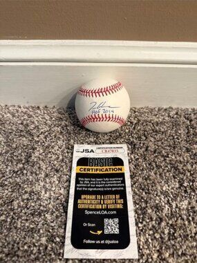 Tom Glavine signed autographed "HOF 2014" OMLB Baseball Atlanta Braves JSA COA